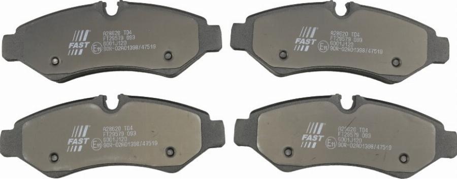 Fast FT29579 - Set placute frana,frana disc aaoparts.ro