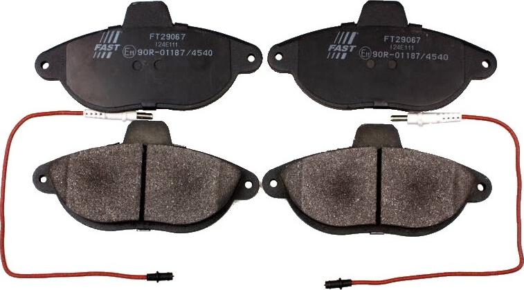 Fast FT29067 - Set placute frana,frana disc aaoparts.ro