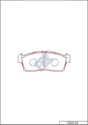FBK FD9033 - Set placute frana,frana disc aaoparts.ro