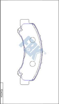 FBK FD4054 - Set placute frana,frana disc aaoparts.ro