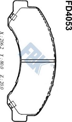 FBK FD4053 - Set placute frana,frana disc aaoparts.ro