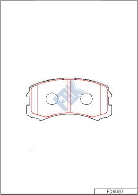 FBK FD6097 - Set placute frana,frana disc aaoparts.ro