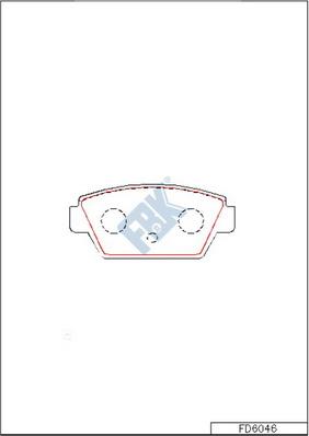 FBK FD6046 - Set placute frana,frana disc aaoparts.ro