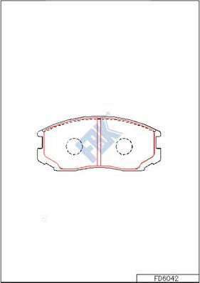 FBK FD6042 - Set placute frana,frana disc aaoparts.ro