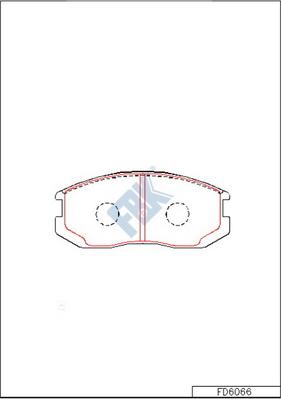 FBK FD6066 - Set placute frana,frana disc aaoparts.ro