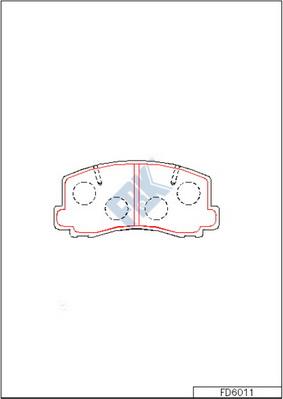 FBK FD6011 - Set placute frana,frana disc aaoparts.ro