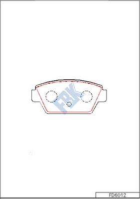 FBK FD6012 - Set placute frana,frana disc aaoparts.ro