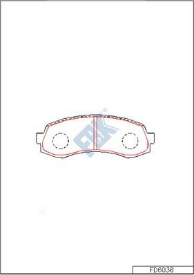 FBK FD6038 - Set placute frana,frana disc aaoparts.ro
