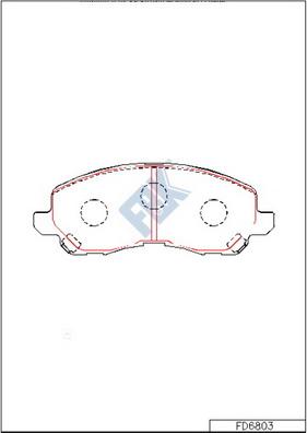 FBK FD6803 - Set placute frana,frana disc aaoparts.ro