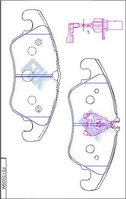 FBK FD15009M - Set placute frana,frana disc aaoparts.ro