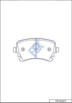 FBK FD15007 - Set placute frana,frana disc aaoparts.ro
