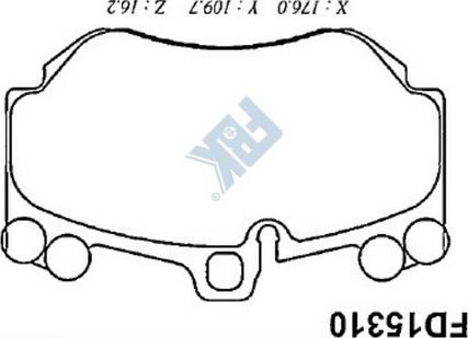 FBK FD15310 - Set placute frana,frana disc aaoparts.ro