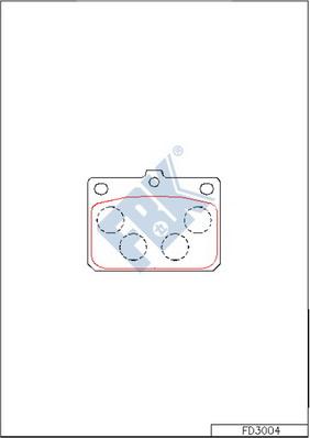 FBK FD3004 - Set placute frana,frana disc aaoparts.ro
