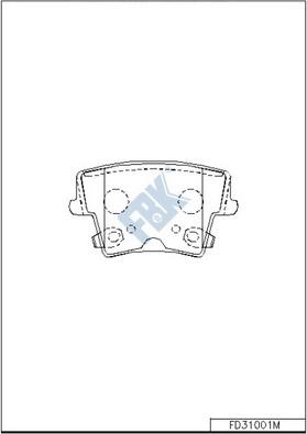 FBK FD31001M - Set placute frana,frana disc aaoparts.ro