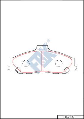 FBK FD3805 - Set placute frana,frana disc aaoparts.ro