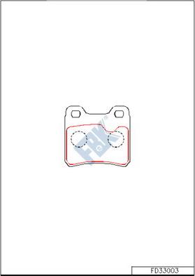 FBK FD33003 - Set placute frana,frana disc aaoparts.ro