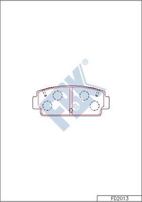 FBK FD2013 - Set placute frana,frana disc aaoparts.ro