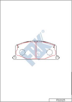 FBK FD2025 - Set placute frana,frana disc aaoparts.ro