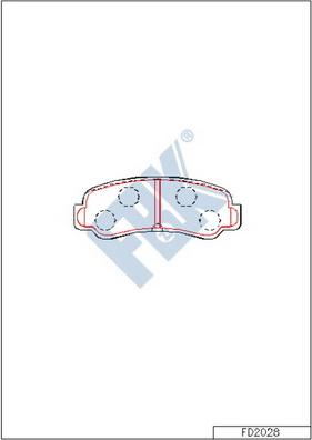 FBK FD2028 - Set placute frana,frana disc aaoparts.ro