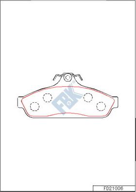 FBK FD21006 - Set placute frana,frana disc aaoparts.ro