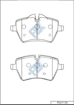 FBK FD21130 - Set placute frana,frana disc aaoparts.ro