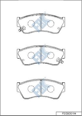 FBK FD28301M - Set placute frana,frana disc aaoparts.ro