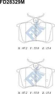 FBK FD28329M - Set placute frana,frana disc aaoparts.ro
