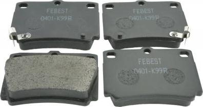 Febest 0401-K99R - Set placute frana,frana disc aaoparts.ro