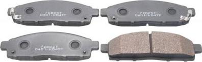 Febest 0401-KB4TF - Set placute frana,frana disc aaoparts.ro