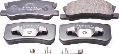 Febest 0401-KH8WR - Set placute frana,frana disc aaoparts.ro
