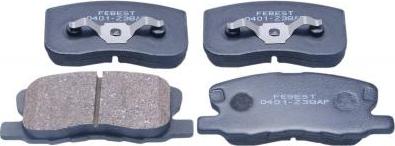 Febest 0401-Z39AF - Set placute frana,frana disc aaoparts.ro