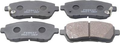 Febest 0501-DEF - Set placute frana,frana disc aaoparts.ro