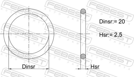 Febest 01400-005 - Garnitura, filtru ulei aaoparts.ro