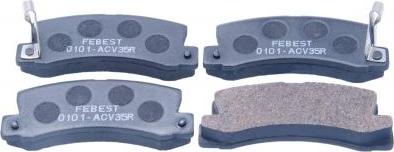 Febest 0101-ACV35R - Set placute frana,frana disc aaoparts.ro