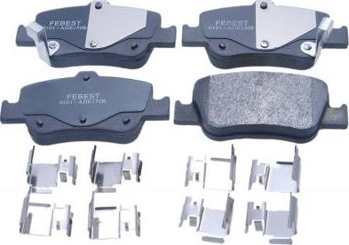 Febest 0101-ADE150R - Set placute frana,frana disc aaoparts.ro
