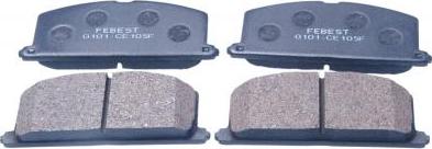 Febest 0101-CE105F - Set placute frana,frana disc aaoparts.ro