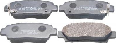 Febest 0101-GX90R - Set placute frana,frana disc aaoparts.ro