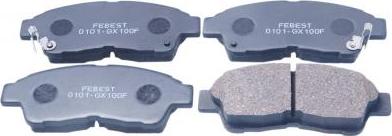 Febest 0101-GX100F - Set placute frana,frana disc aaoparts.ro