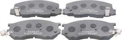 Febest 0101-SR40F - Set placute frana,frana disc aaoparts.ro