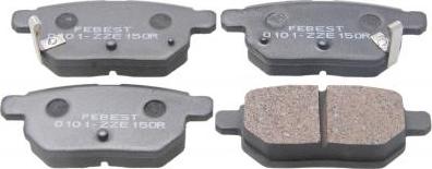 Febest 0101-ZZE150R - Set placute frana,frana disc aaoparts.ro