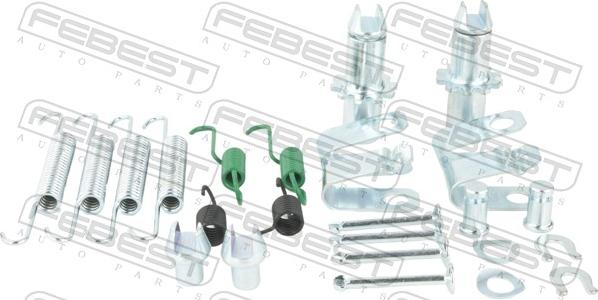 Febest 0304-CRVR-KIT - Set accesorii, saboti frana parcare aaoparts.ro