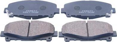 Febest 0301-CU2F - Set placute frana,frana disc aaoparts.ro