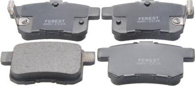 Febest 0301-CU2R - Set placute frana,frana disc aaoparts.ro