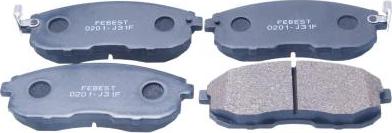 Febest 0201-J31F - Set placute frana,frana disc aaoparts.ro