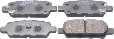 Febest 0201-T31R - Set placute frana,frana disc aaoparts.ro