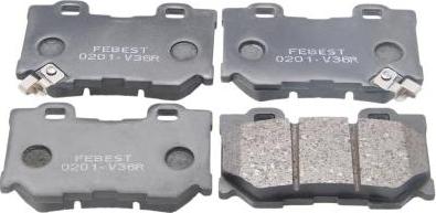 Febest 0201-V36R - Set placute frana,frana disc aaoparts.ro