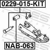 Febest 0229-015-KIT - Surub corectare inclinare aaoparts.ro