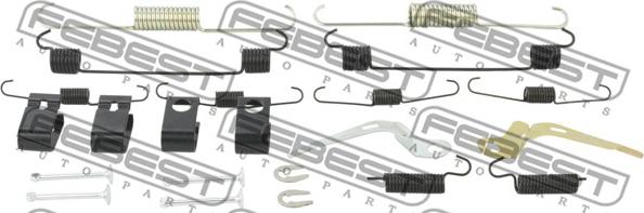 Febest 0704-JB625-KIT - Set accesorii, saboti frana parcare aaoparts.ro