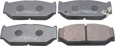 Febest 0701-RS415F - Set placute frana,frana disc aaoparts.ro