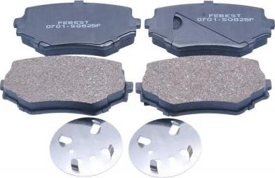 Febest 0701-SQ625F - Set placute frana,frana disc aaoparts.ro